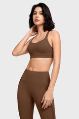 Shift™ Scoop Neckline Double Straps Padded Yoga Bra | Women's Light Support Sports Bra