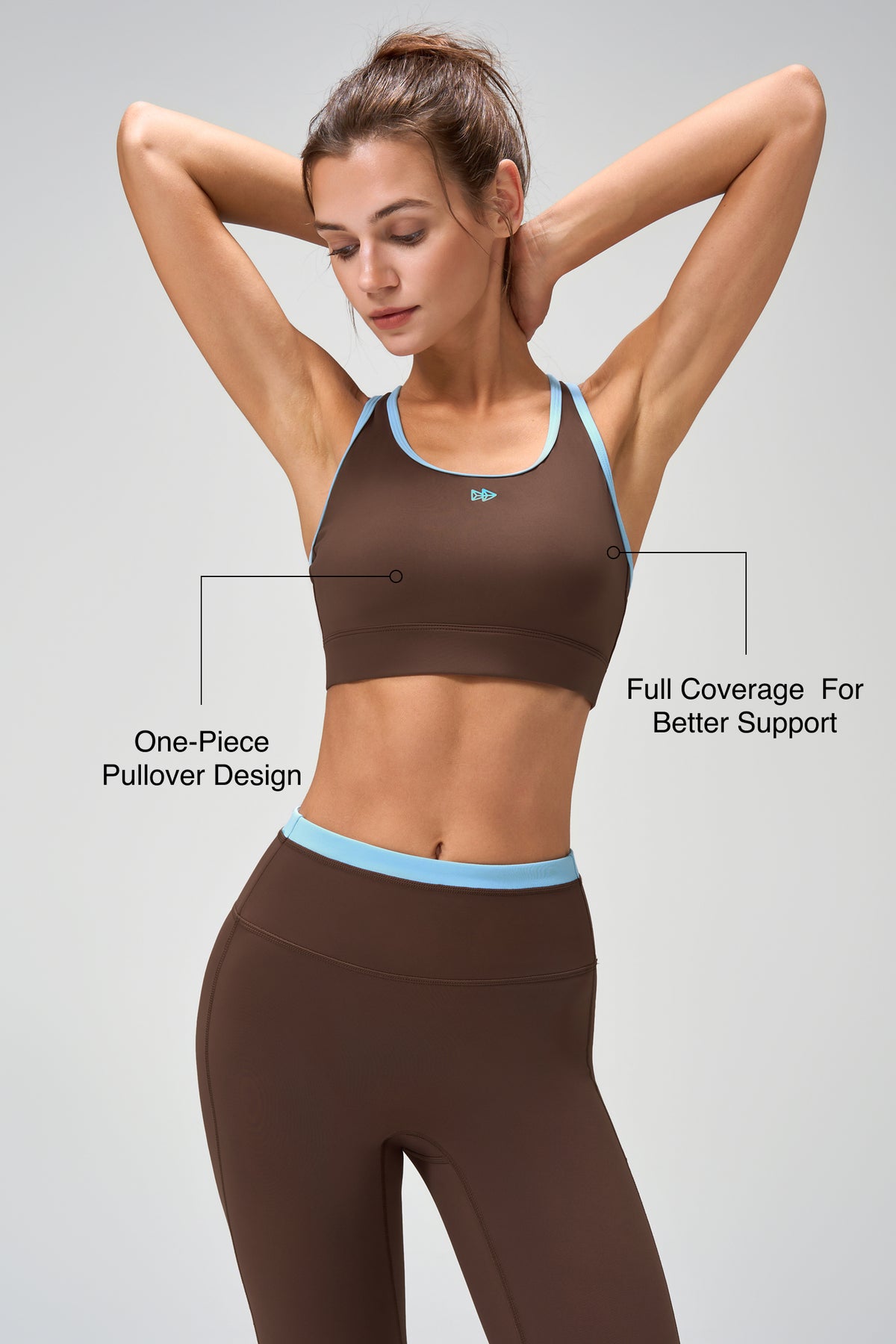 Power™ One-piece Crisscross Full coverage Running Bra | Women's High Support Sports Bra