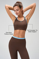 Power™ One-piece Crisscross Full coverage Running Bra | Women's High Support Sports Bra