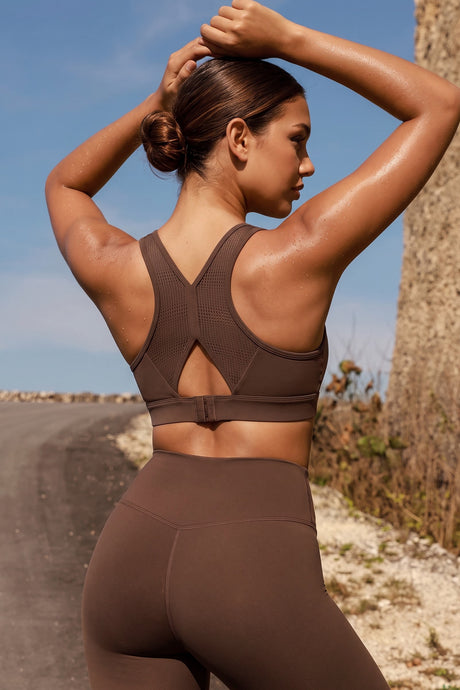Power™ Breathable Panel With Adjustable Support Sports Bra | High Support for Running, HIIT & Training - image 13