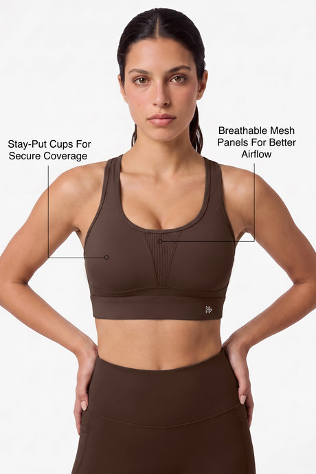 Power™ Breathable Panel With Adjustable Support Sports Bra | High Support for Running, HIIT & Training - image 14