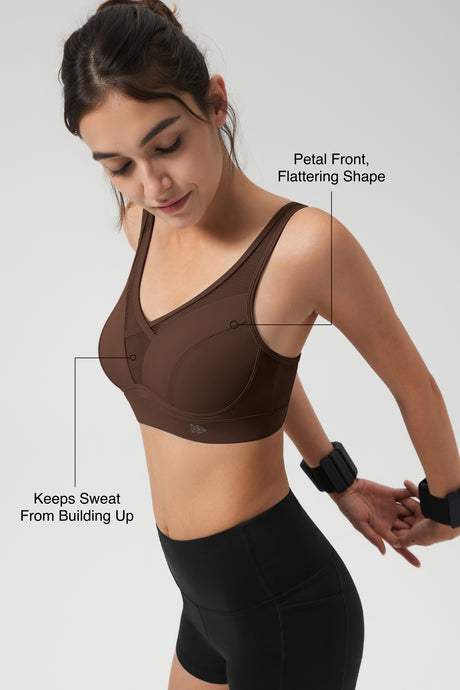Shift™ Adjustable-Strap Sustainable Sports Bra | Medium Support with Breathable Mesh for Running, HIIT, Yoga & Training - image 33