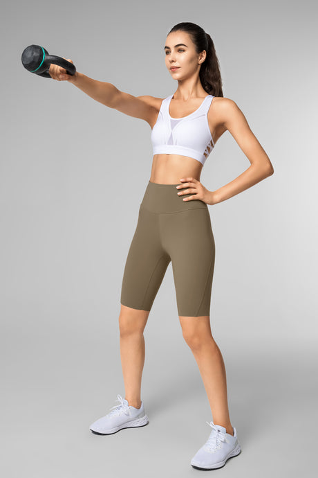 Echo™ High Waist Cropped Running Shorts 9 Inches | Women's High Support Sports Shorts