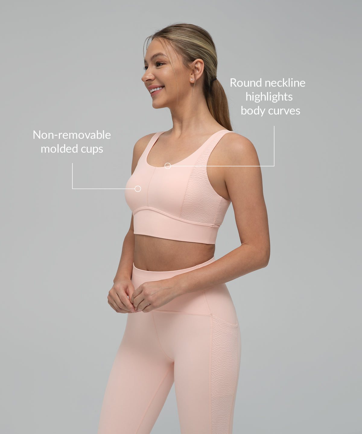 Anywhere Side Mesh Doppelträger-Yoga-BH | Leicht stützender Sport-BH für Damen