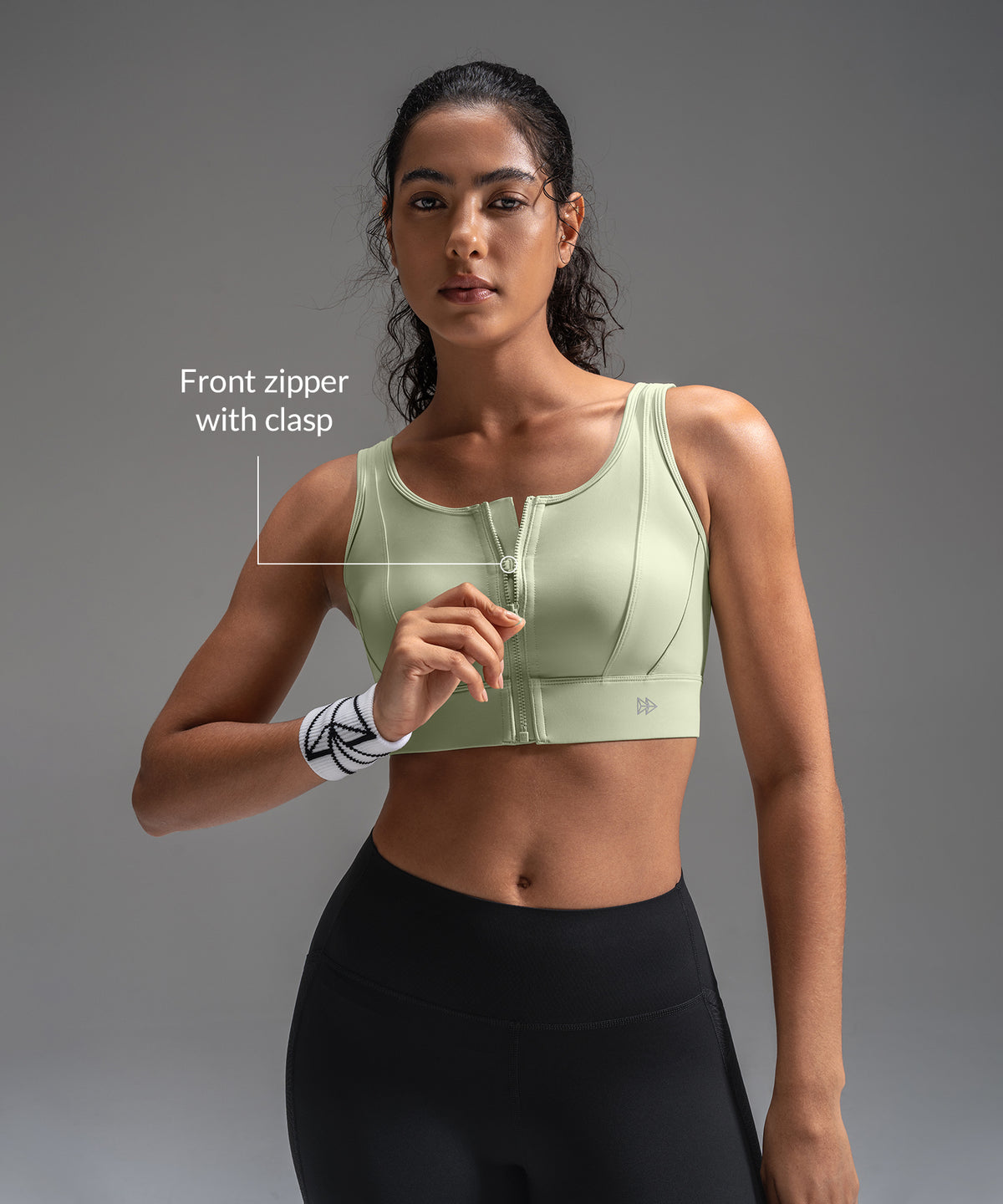 Power Mesh Sweetheart Neck Back Sport-bh | Sport-bh med högt stöd för kvinnor