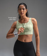 Power Mesh Sweetheart Neck Back Sport-bh | Sport-bh med högt stöd för kvinnor