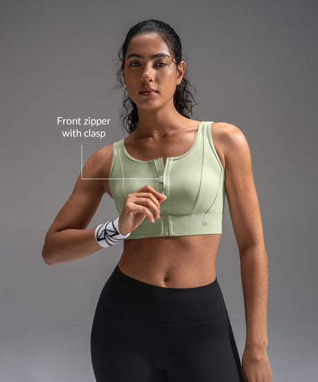 Power™ Mesh Sweetheart Neck Back Sports Bra| Women's High Support Sports Bra - image 3
