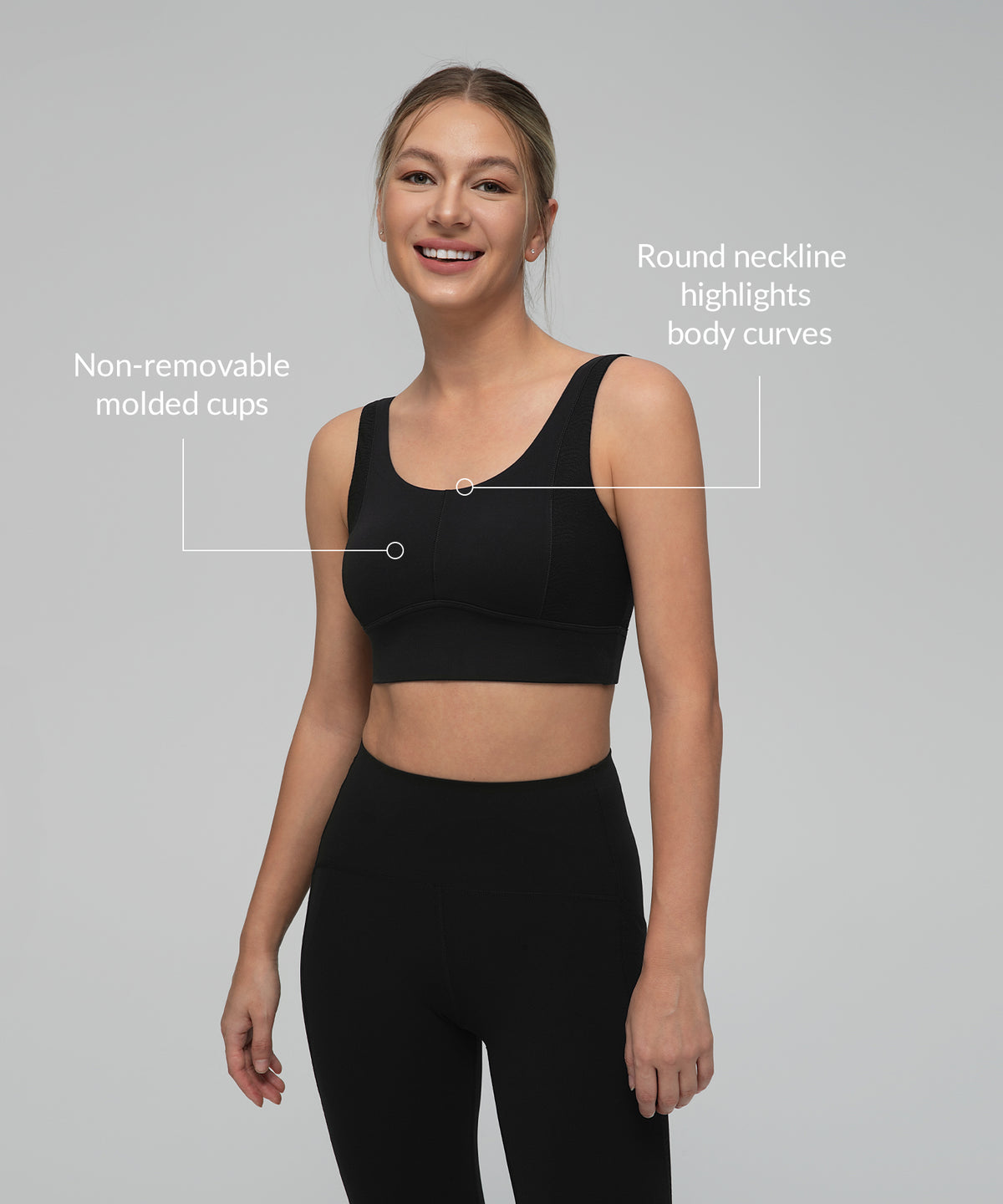 Anywhere Side Mesh Doppelträger-Yoga-BH | Leicht stützender Sport-BH für Damen