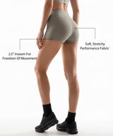 Shift™ High Rise Shorts With No Front Seam Design 2.5 Inches | Women's Yoga, Running & HIIT Shorts