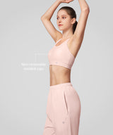 Shift Cross Dünner Gerippter Yoga-BH | Leicht stützender Sport-BH für Damen