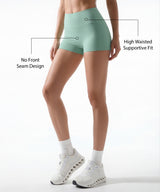 Shift™ High Rise Shorts With No Front Seam Design 2.5 Inches | Women's Yoga, Running & HIIT Shorts