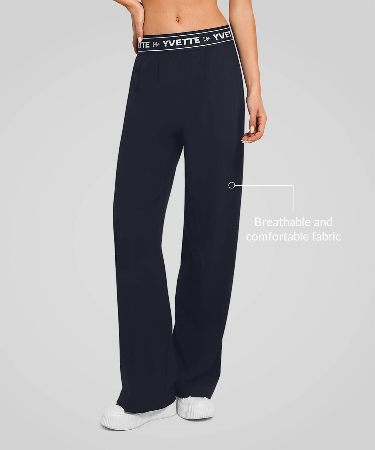 Shift™ Urban Letter Print Wide Leg Pants 27''| Women's Sports Pants