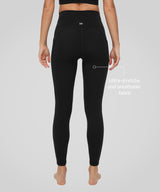 Anywhere Andningsbara Sidomesh Leggings med Logotyptryck, 65 cm | Lätta stödleggings för kvinnor