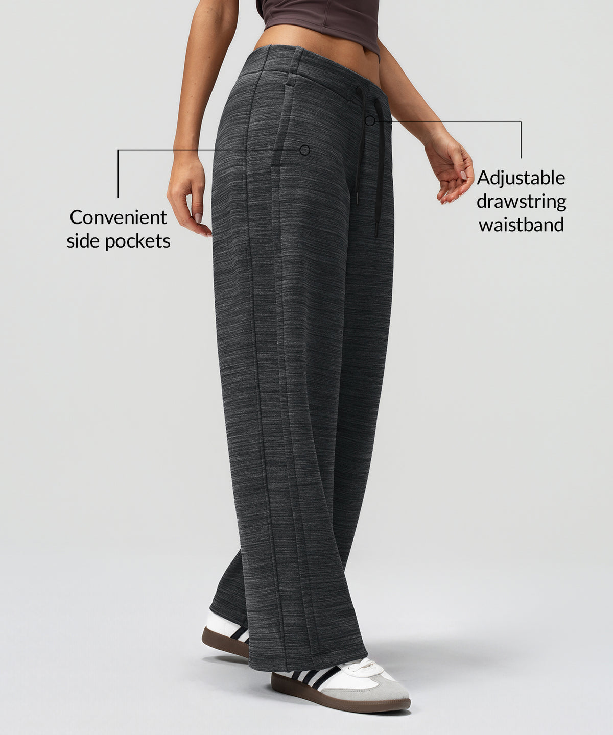 Anywhere Cozy Fleecegefütterte, verstellbare Hose, 74 cm | Damen-Sporthose