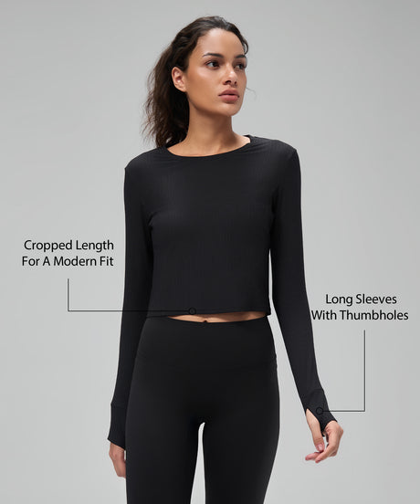 Anywhere™ Lightweight Drawstring Long sleeves Yoga Tee| Women's Sports T-shirt - image 3