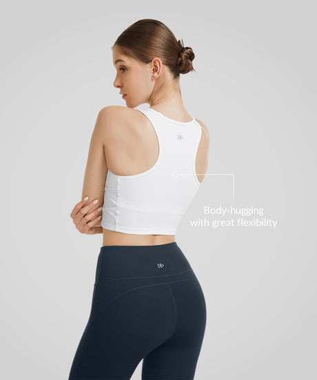 Anywhere™ Seamless Lace-up Design Yoga Bra | Women's Light Support Sports Bra - image 2