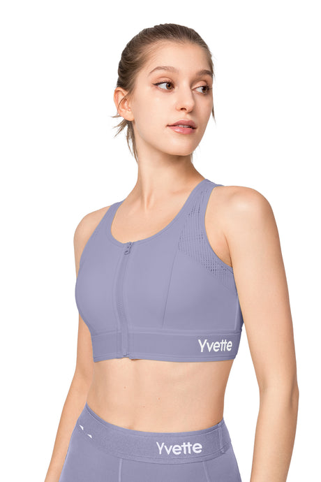 Echo™ Breathable Zip-Front Sustainable High-Support Bra | High-Impact Support Best For Running, HIIT & Training - image 3