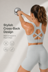 Echo™ Natural Shine Sporty Open-back Running Bra | Women's High Support Sports Bra