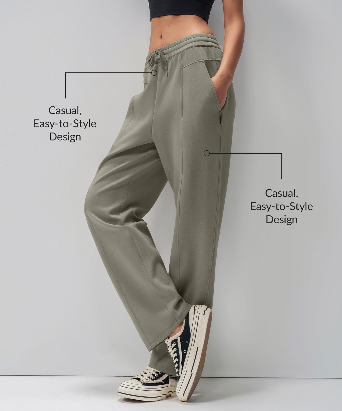 Anywhere™ Relaxed Fit Drawstring Sweatpants| Women's Sports Pants
