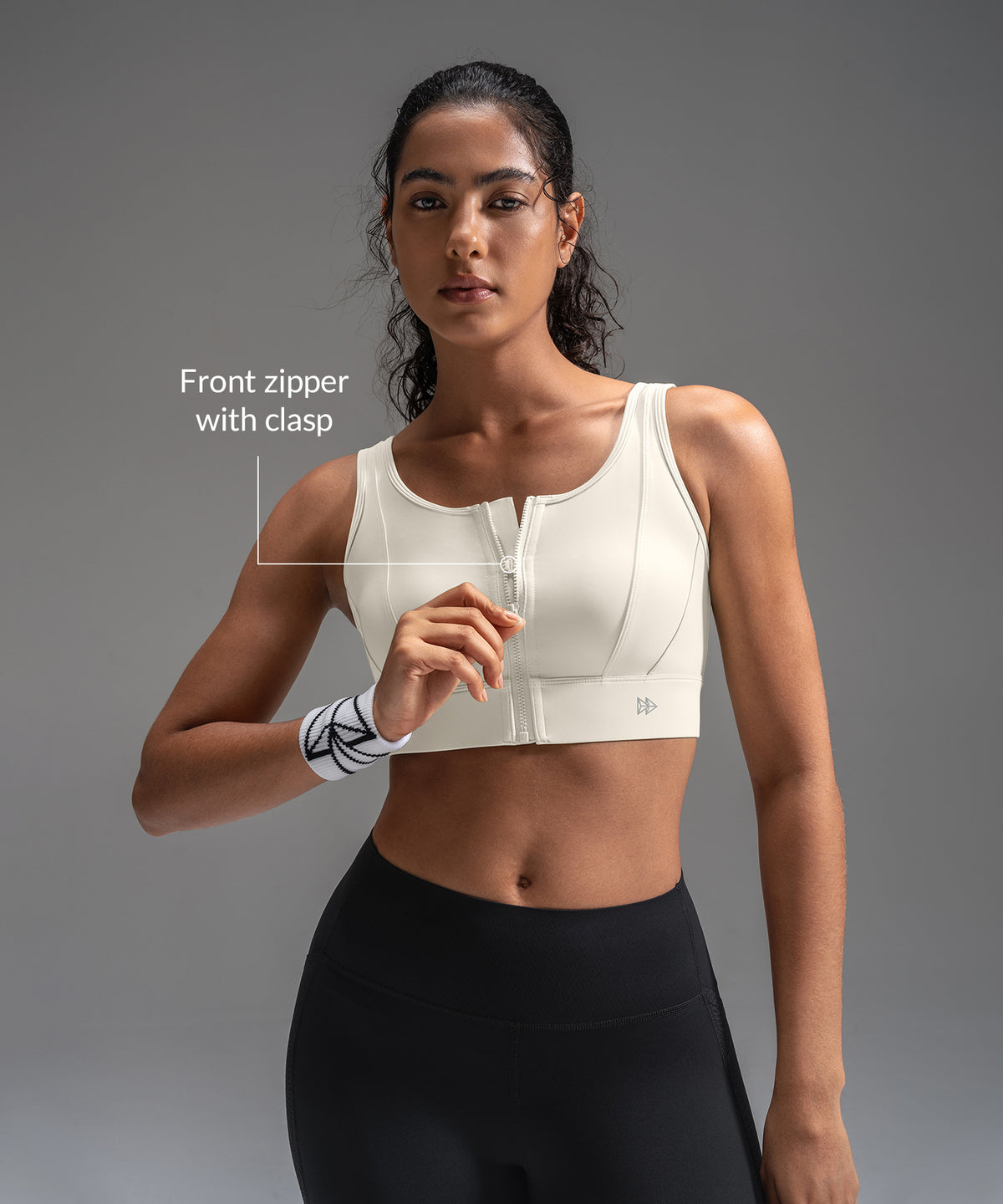 Power Mesh Sweetheart Neck Back Sport-bh | Sport-bh med högt stöd för kvinnor
