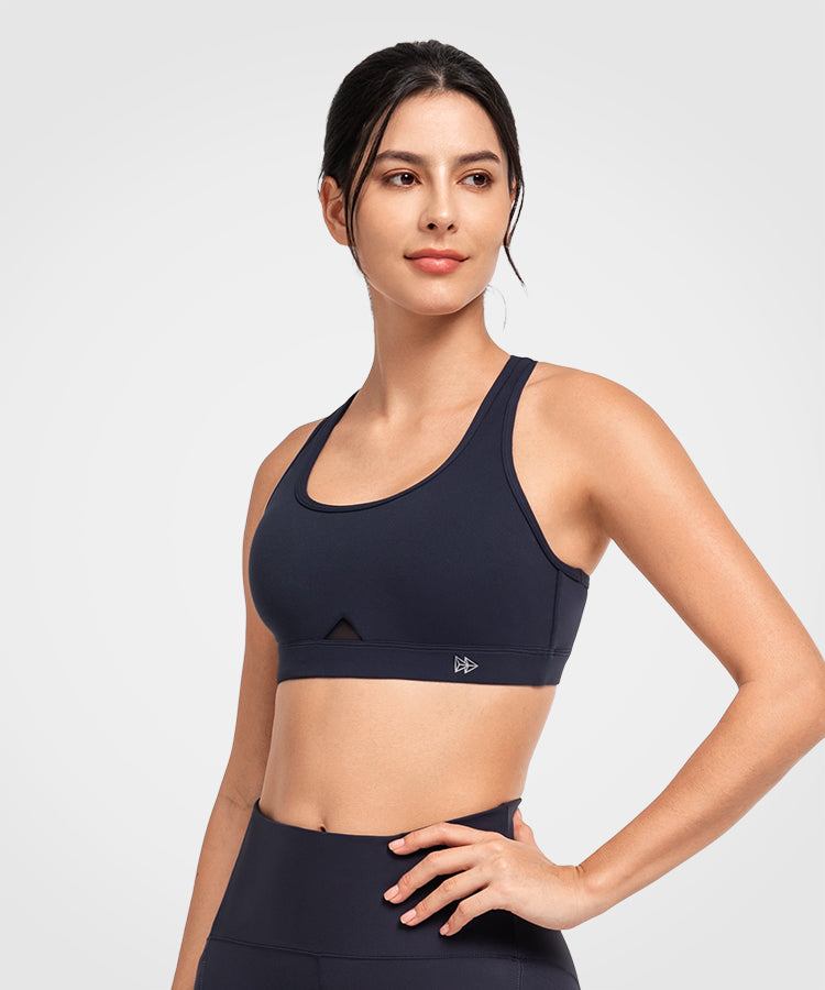 Shift™ Scoop Neckline Cut-Out Padded Yoga Bra | Women's Light Support Sports Bra