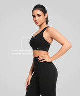 Power™ Breathable Cross Back Padded Running Bra| Women's High Support Sports Bra