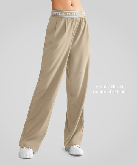 Shift™ Urban Letter Print Wide Leg Pants 27''| Women's Sports Pants - image 3