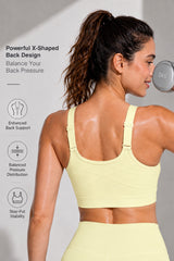 Power Zip Verstellbare Träger Gepolsterter Lauf-BH | Damen Sport-BH mit starkem Halt