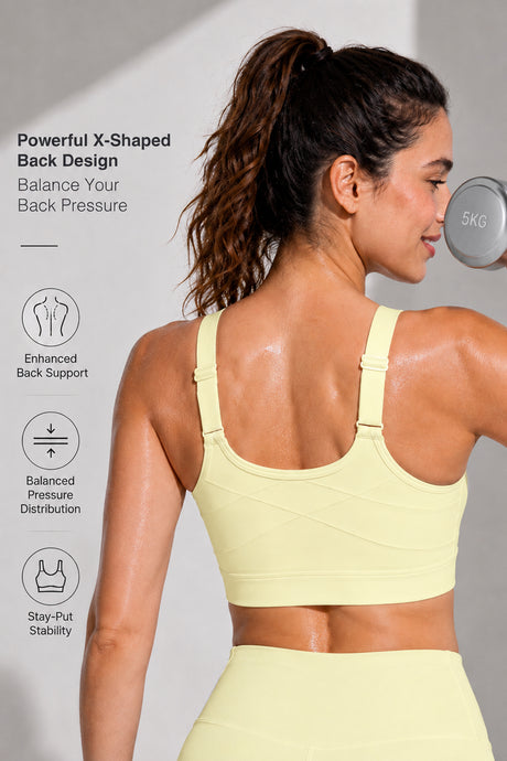 Power Zip Verstellbare Träger Gepolsterter Lauf-BH | Damen Sport-BH mit starkem Halt - image 36