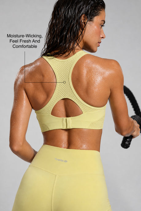 Sculpt™ Racerback Full-Coverage Breathable Sports Bra | High Support with Bounce Control & Mesh for Running, HIIT & Training - image 62