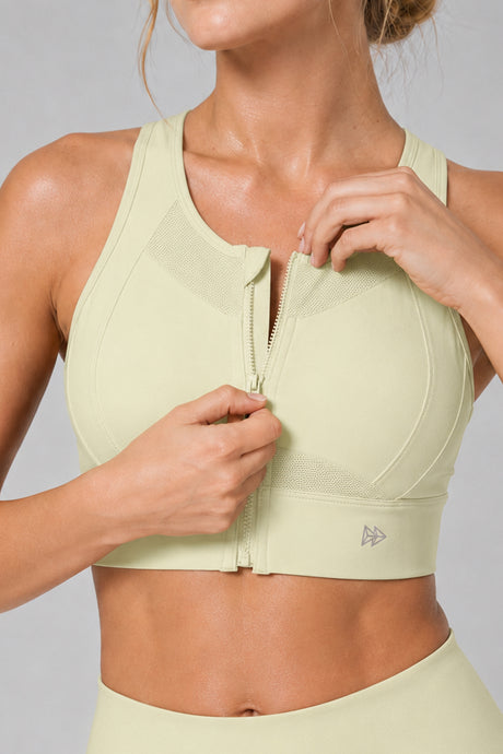 Sculpt™ Zip-Front Full-Back Mesh Racerback Sports Bra | High-Impact Support for Running, Gym & Training - image 46