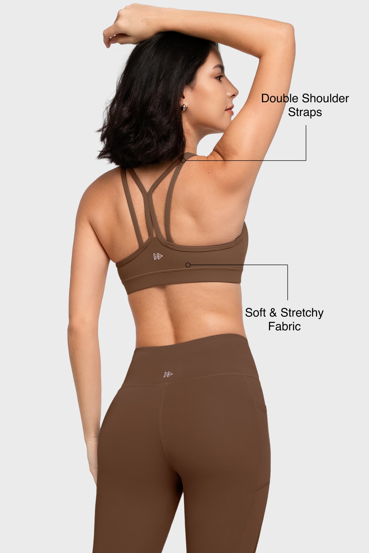Shift™ Scoop Neckline Double Straps Padded Yoga Bra | Women's Light Support Sports Bra