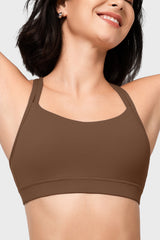 Shift™ Scoop Neckline Double Straps Padded Yoga Bra | Women's Light Support Sports Bra