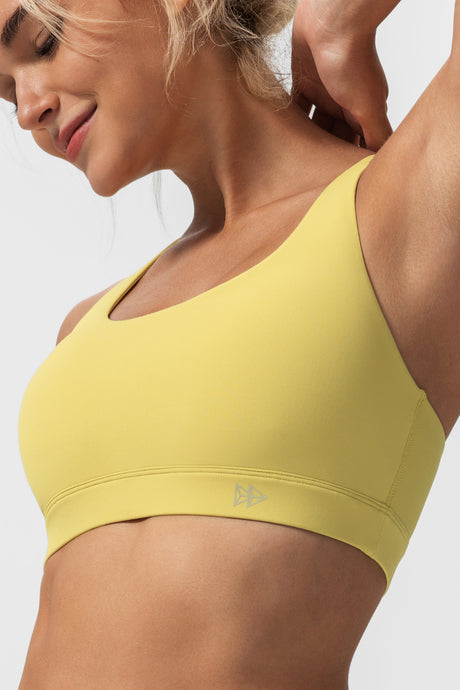 Shift™ Scoop Neckline Cross Back Padded Yoga Bra | Women's Light Support Sports Bra - image 5