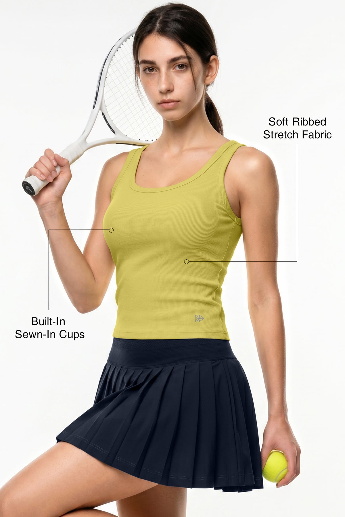 Anywhere™ Built-In Fixed Cups Tank For Daily Yoga | Women's Sports Tank For Yoga & Daily