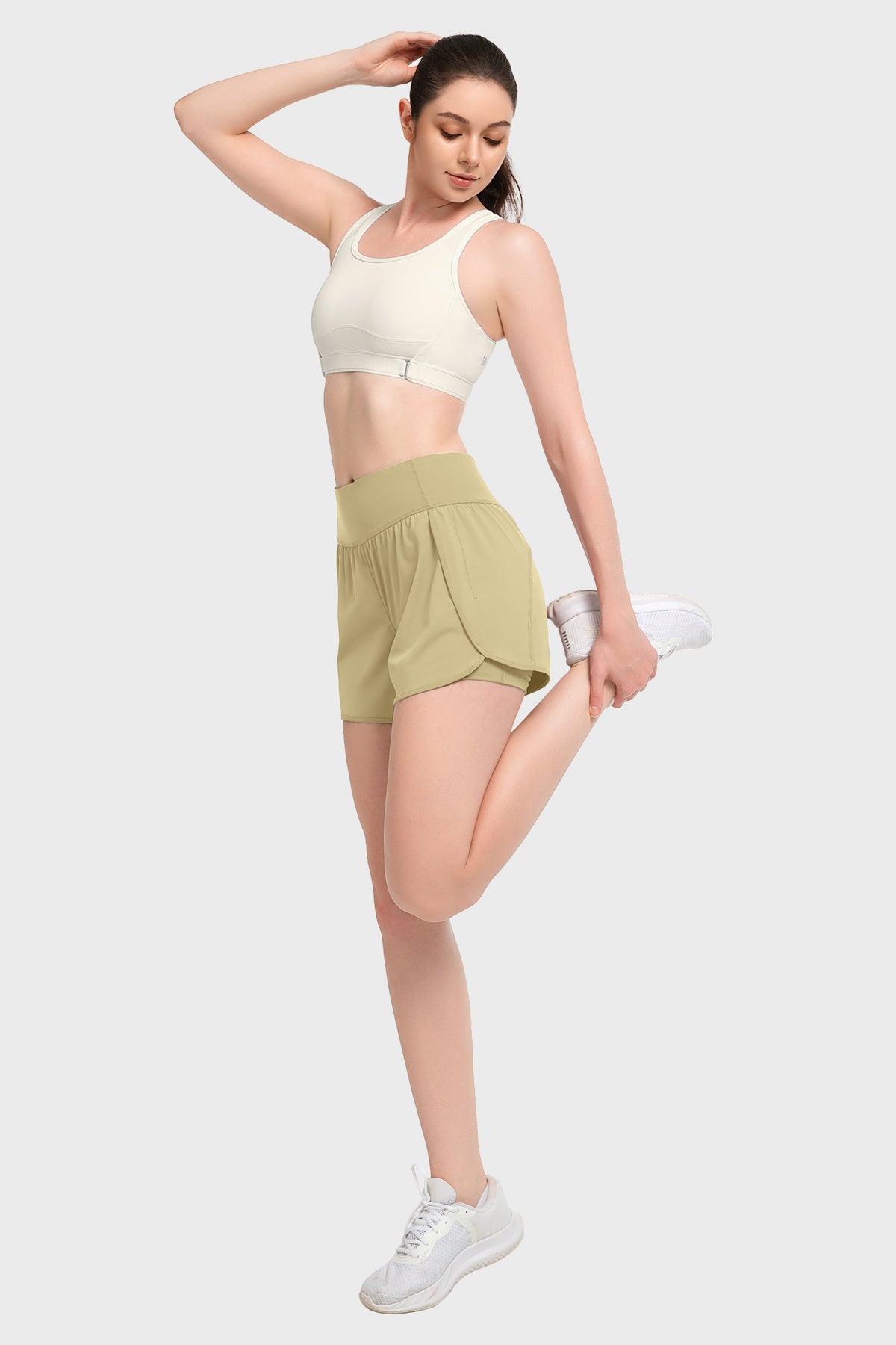 Pantalones cortos de entrenamiento Shift de malla interior de secado rápido con bolsillo de 8,9 cm | Pantalones cortos de running para mujer