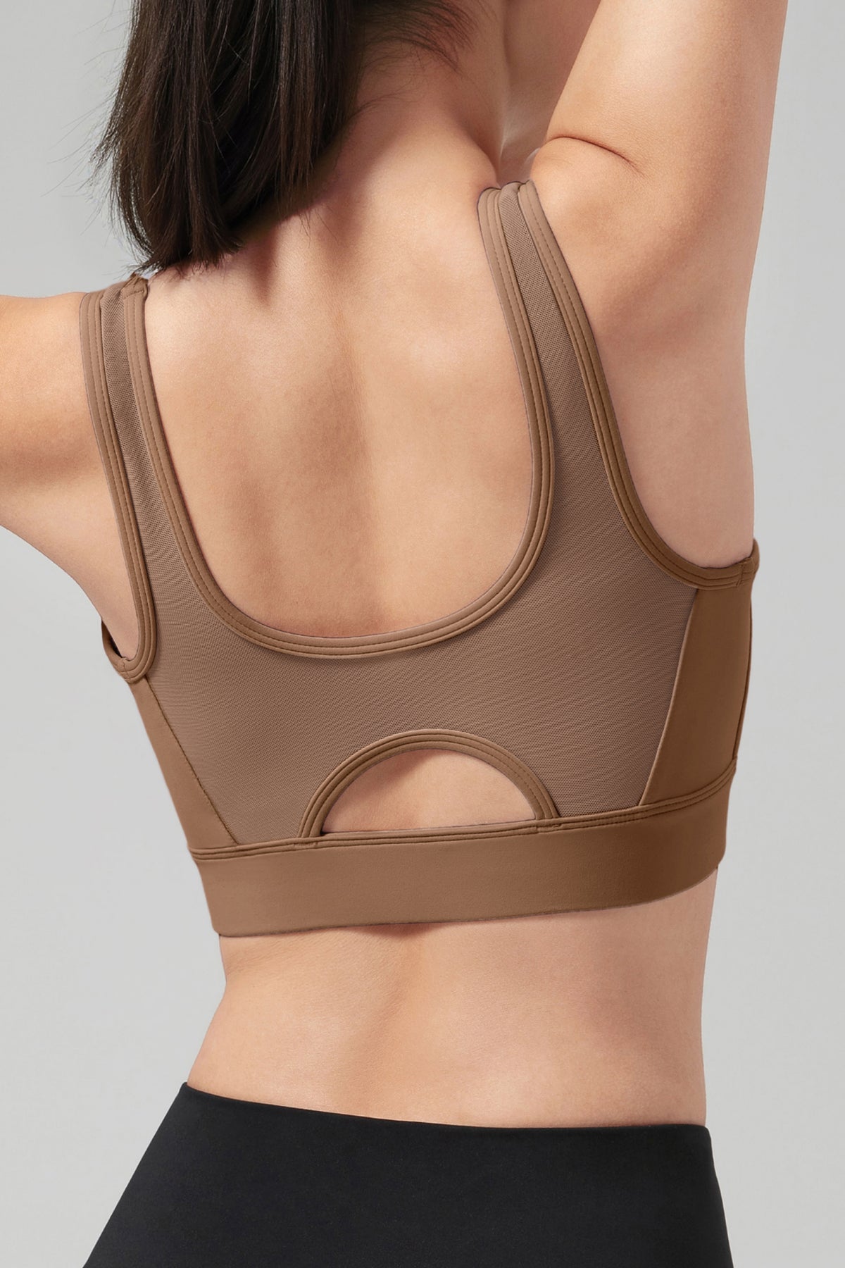 Power™ Front Sheer Mesh H-Back Sports Bra| Women's High Support Sports Bra