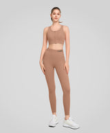 Power™ High Waist Logo Pockets Lined Running Leggings 24'' | Women's High Support Leggings