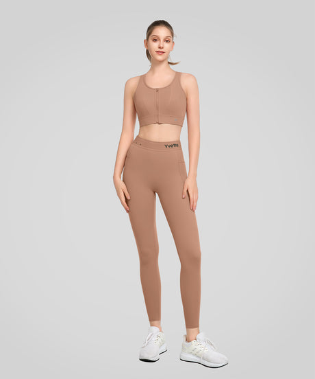 Power™ High Waist Logo Pockets Lined Running Leggings 24'' | Women's High Support Leggings - image 4