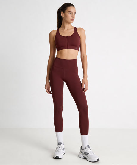 Shift™ Front Zip Sewn-in Pads Racerback Running Bra | Women's High Support Sports Bra - image 4