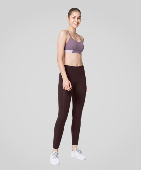 Sömlösa, stretchiga yogaleggings med hög midja | Lätta stödleggings för kvinnor - image 6