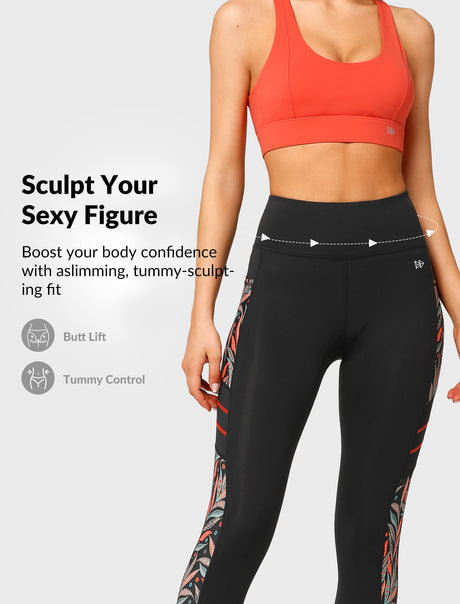 Echo™ High-Waisted Print Running Leggings 26" | Women's High Support Leggings - image 5