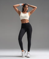 Power Mesh Sweetheart Neck Back Sport-bh | Sport-bh med högt stöd för kvinnor