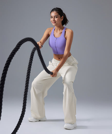 Elastic Waistband Cooling Cargo Pants with Pockets 28"| Women's Light Support Pants - image 4
