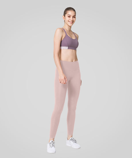 Sömlösa, stretchiga yogaleggings med hög midja | Lätta stödleggings för kvinnor - image 6