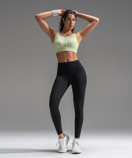 Power™ Mesh Sweetheart Neck Back Sports Bra| Women's High Support Sports Bra - image 4