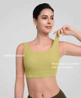 Shift™ Ribbed Deep U Back Padded Yoga Bra | Women's Light Support Sports Bra