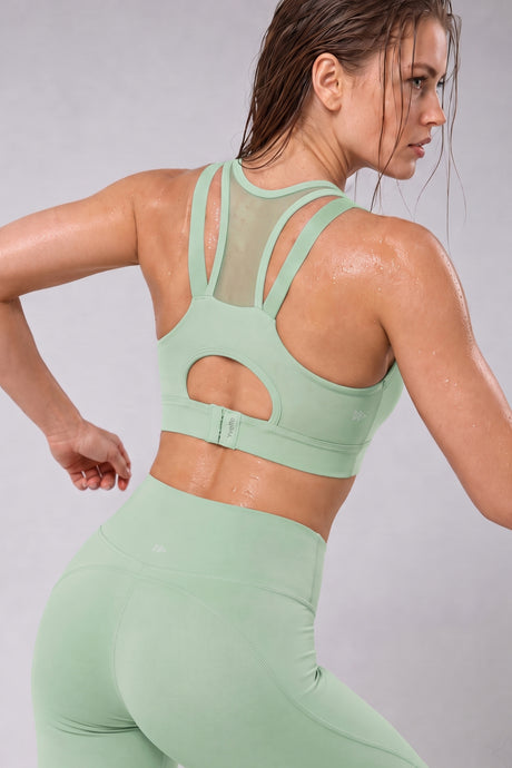 Power™ Zip Front Breathable Full-Coverage Running Bra | Women's High Support Sports Bra - image 23