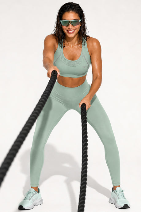 Sculpt™ Racerback Full-Coverage Breathable Sports Bra | High Support with Bounce Control & Mesh for Running, HIIT & Training - image 36