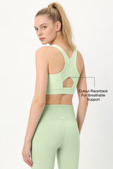 Shift™ Racerback Airflow Full-Coverage Sports Bra | Medium Support for Yoga & HIIT